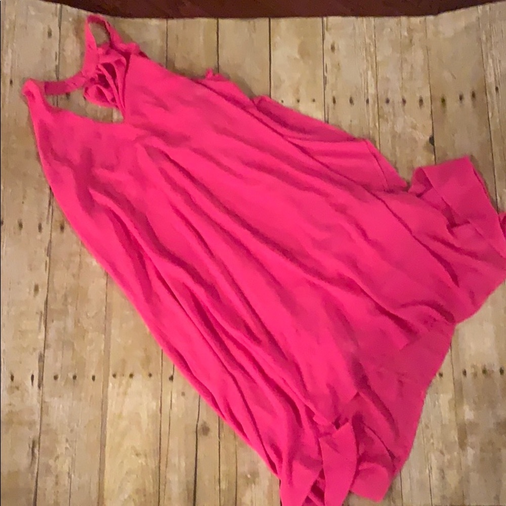 Hot pink dress